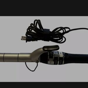 Silver and Black Curling Iron